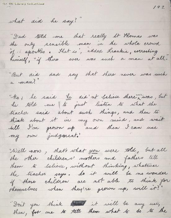 The Ragged Trousered Philanthropists - Manuscript, Page 192