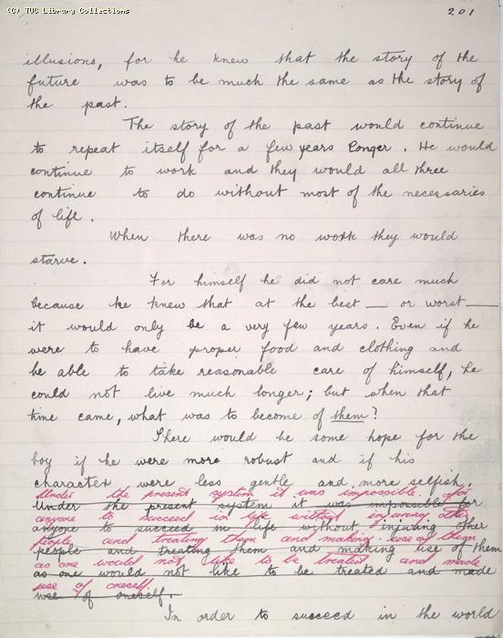 The Ragged Trousered Philanthropists - Manuscript, Page 201