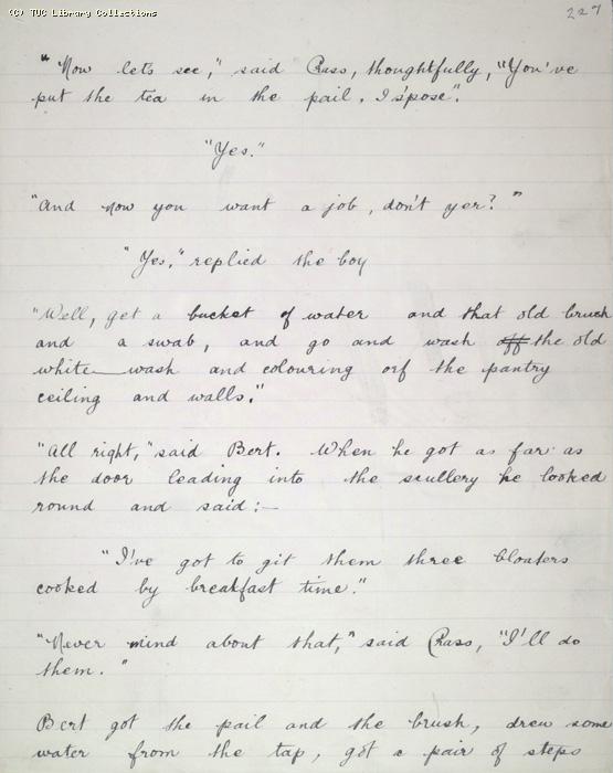 The Ragged Trousered Philanthropists - Manuscript, Page 227