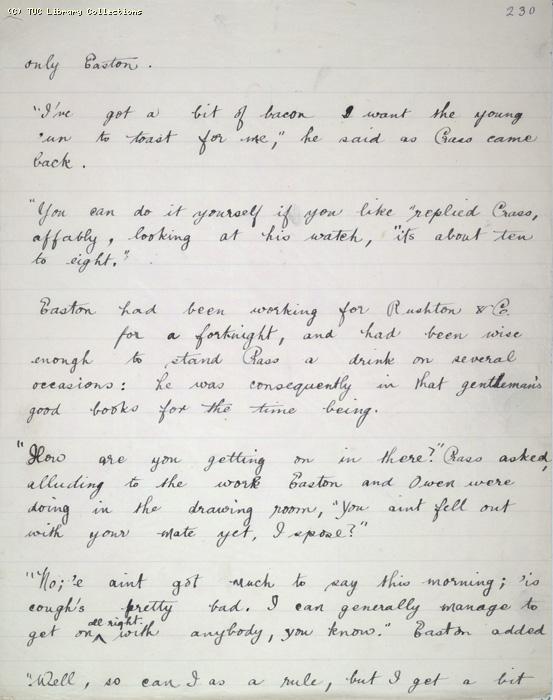 The Ragged Trousered Philanthropists - Manuscript, Page 230