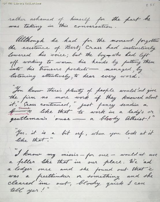 The Ragged Trousered Philanthropists - Manuscript, Page 235