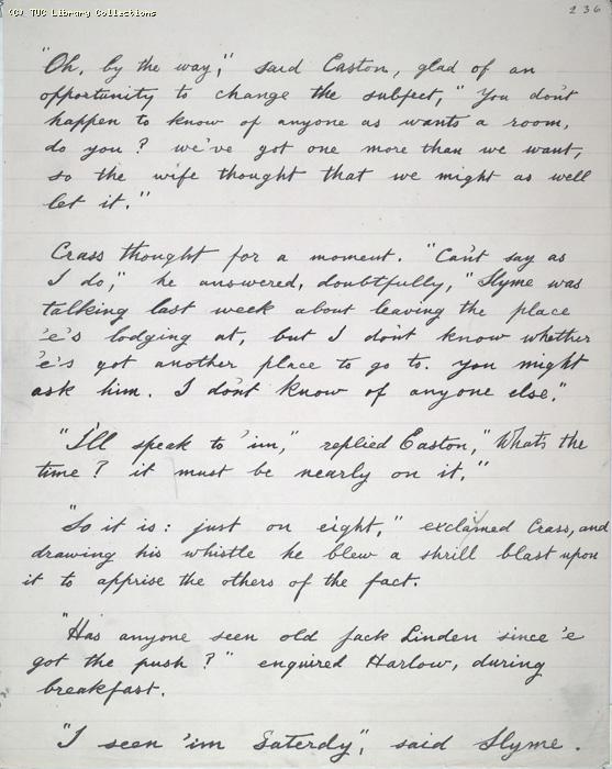 The Ragged Trousered Philanthropists - Manuscript, Page 236