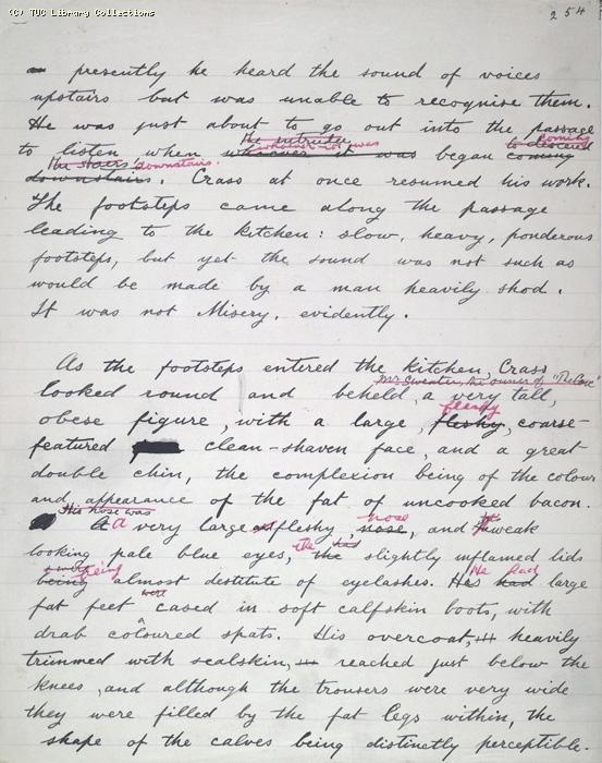 The Ragged Trousered Philanthropists - Manuscript, Page 254