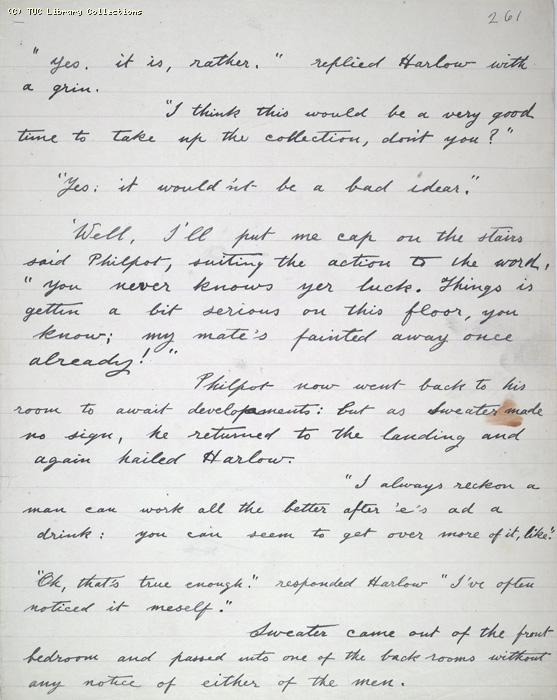 The Ragged Trousered Philanthropists - Manuscript, Page 261
