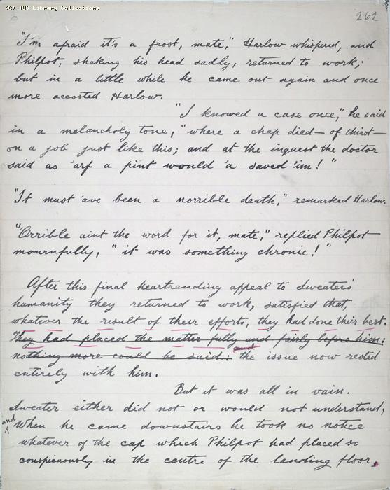The Ragged Trousered Philanthropists - Manuscript, Page 262