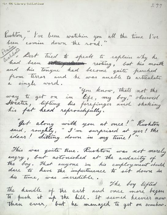 The Ragged Trousered Philanthropists - Manuscript, Page 277