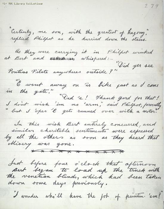 The Ragged Trousered Philanthropists - Manuscript, Page 279