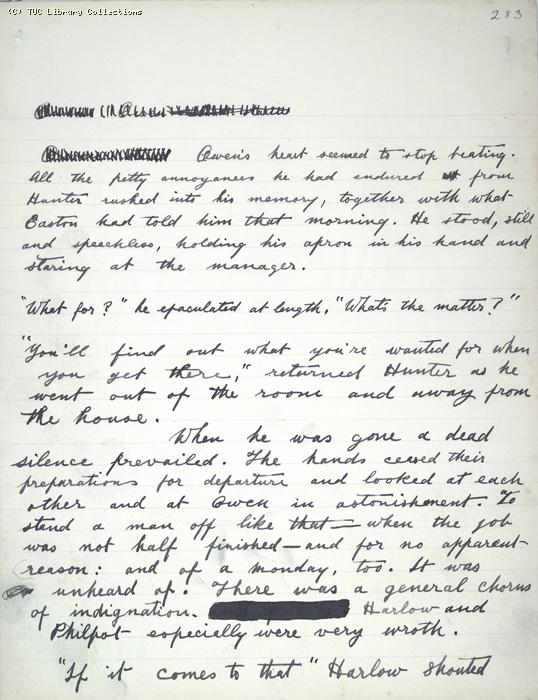 The Ragged Trousered Philanthropists - Manuscript, Page 283