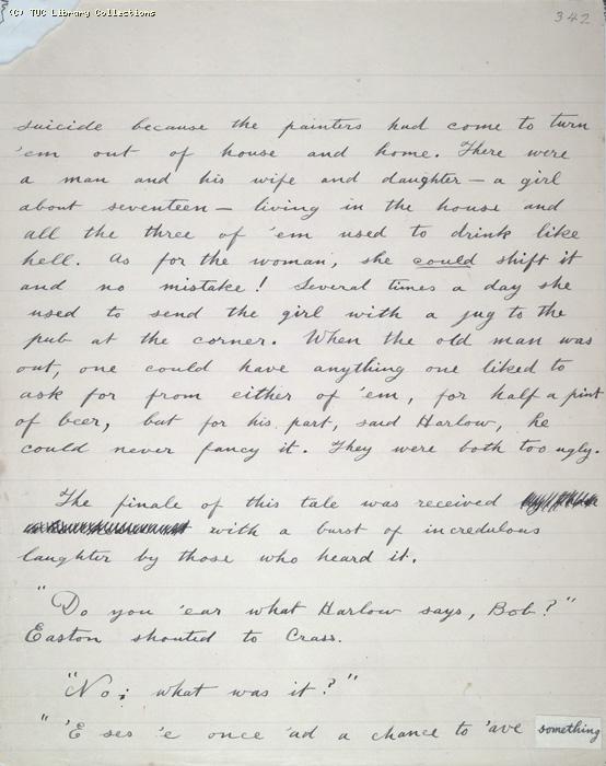 The Ragged Trousered Philanthropists - Manuscript, Page 342