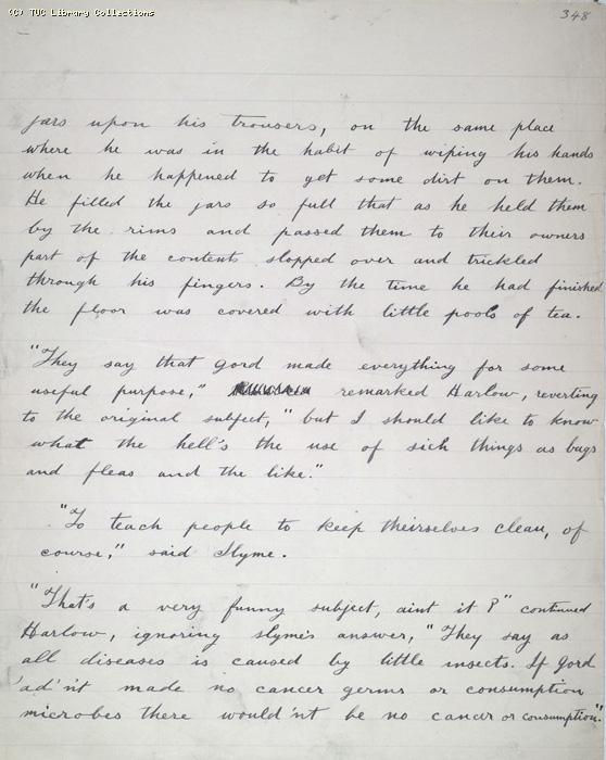 The Ragged Trousered Philanthropists - Manuscript, Page 348