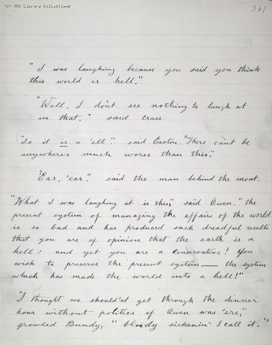 The Ragged Trousered Philanthropists - Manuscript, Page 361