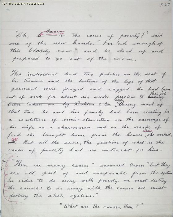 The Ragged Trousered Philanthropists - Manuscript, Page 367