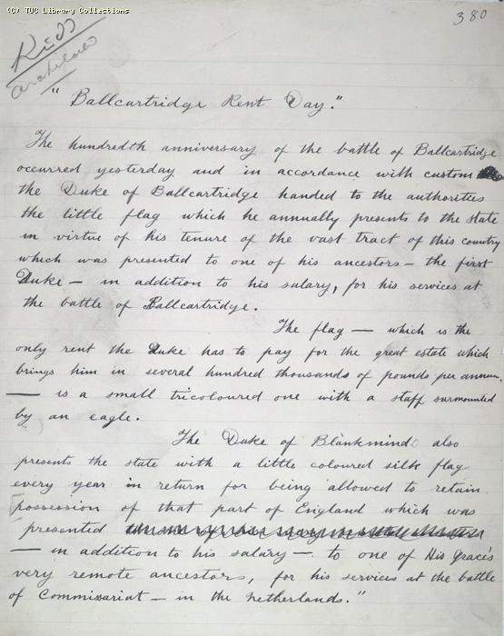 The Ragged Trousered Philanthropists - Manuscript, Page 380