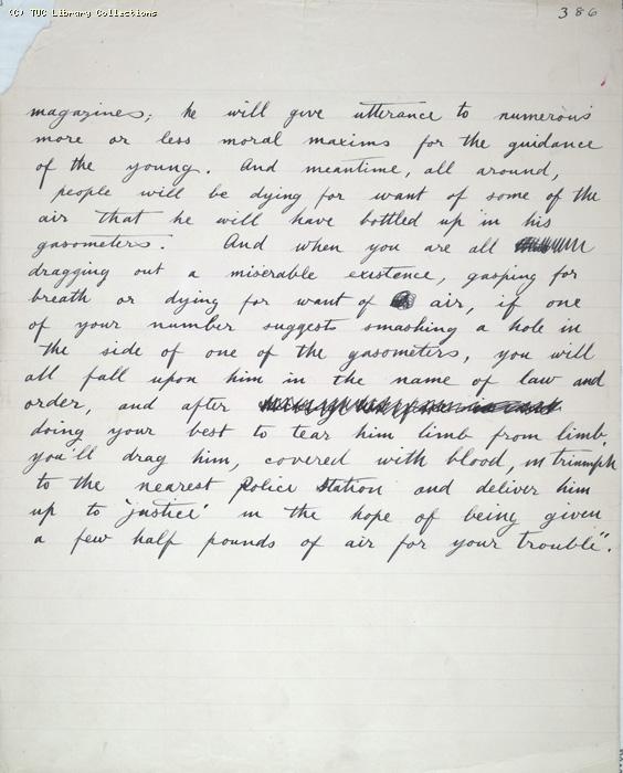 The Ragged Trousered Philanthropists - Manuscript, Page 386