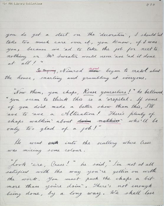 The Ragged Trousered Philanthropists - Manuscript, Page 404