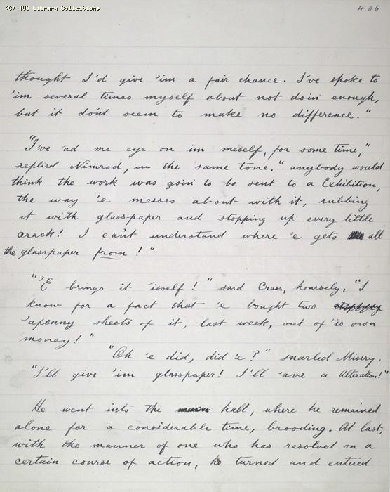 The Ragged Trousered Philanthropists - Manuscript, Page 406