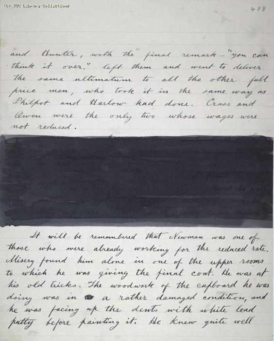 The Ragged Trousered Philanthropists - Manuscript, Page 408