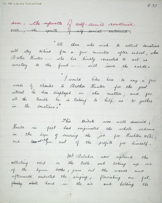 The Ragged Trousered Philanthropists - Manuscript, Page 438