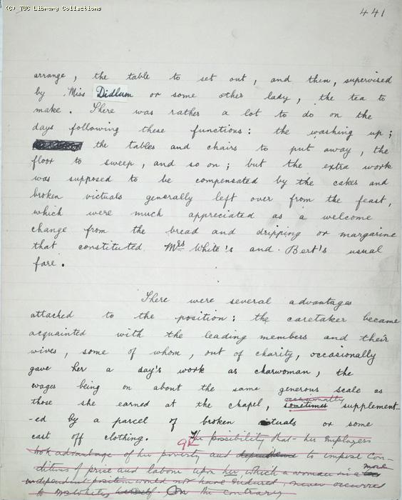 The Ragged Trousered Philanthropists - Manuscript, Page 441