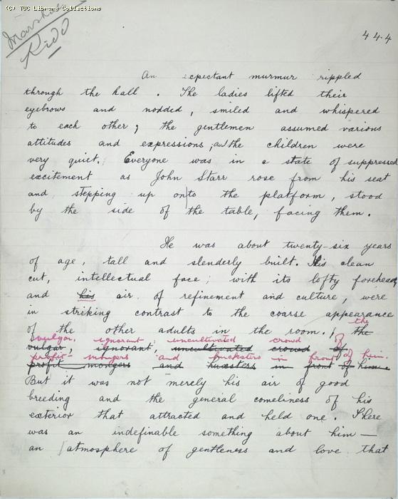 The Ragged Trousered Philanthropists - Manuscript, Page 444