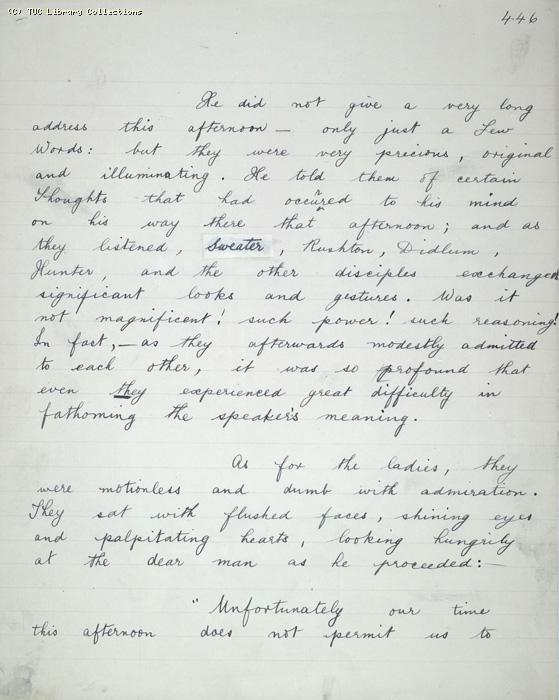 The Ragged Trousered Philanthropists - Manuscript, Page 446