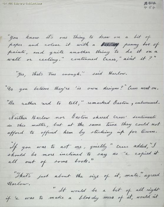 The Ragged Trousered Philanthropists - Manuscript, Page 454