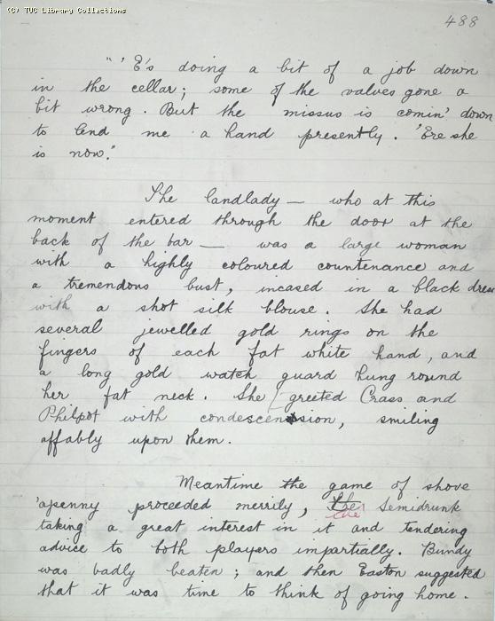 The Ragged Trousered Philanthropists - Manuscript, Page 488