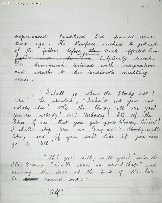 The Ragged Trousered Philanthropists - Manuscript, Page 491