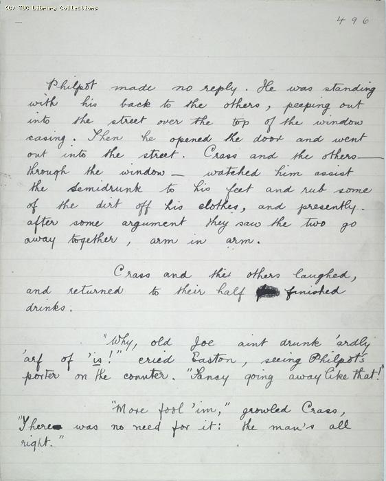 The Ragged Trousered Philanthropists - Manuscript, Page 496