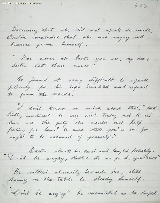 The Ragged Trousered Philanthropists - Manuscript, Page 503