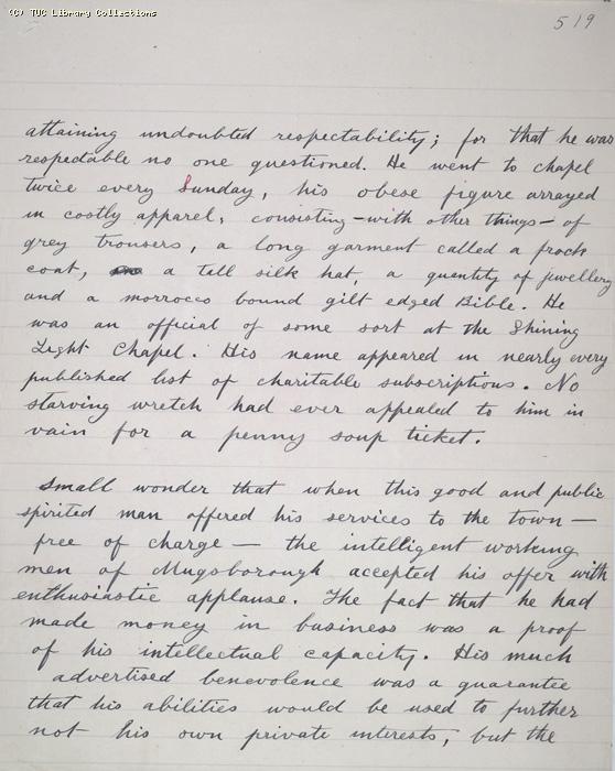 The Ragged Trousered Philanthropists - Manuscript, Page 519