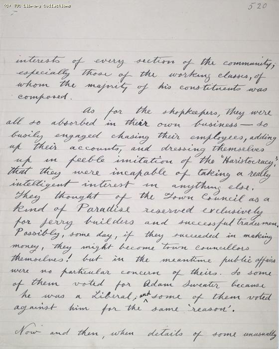 The Ragged Trousered Philanthropists - Manuscript, Page 520