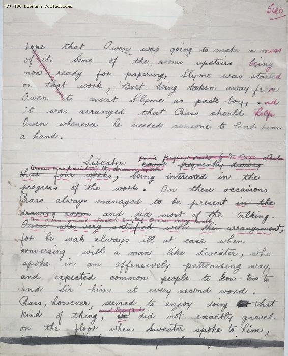 The Ragged Trousered Philanthropists - Manuscript, Page 540