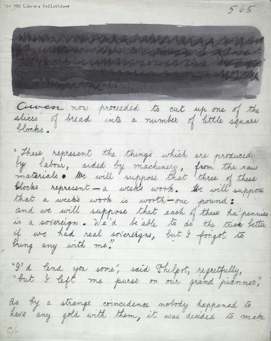 The Ragged Trousered Philanthropists - Manuscript, Page 565