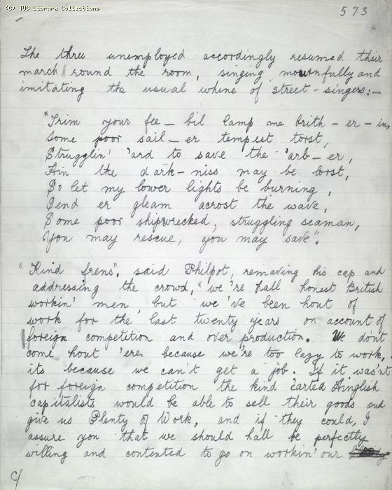 The Ragged Trousered Philanthropists - Manuscript, Page 573