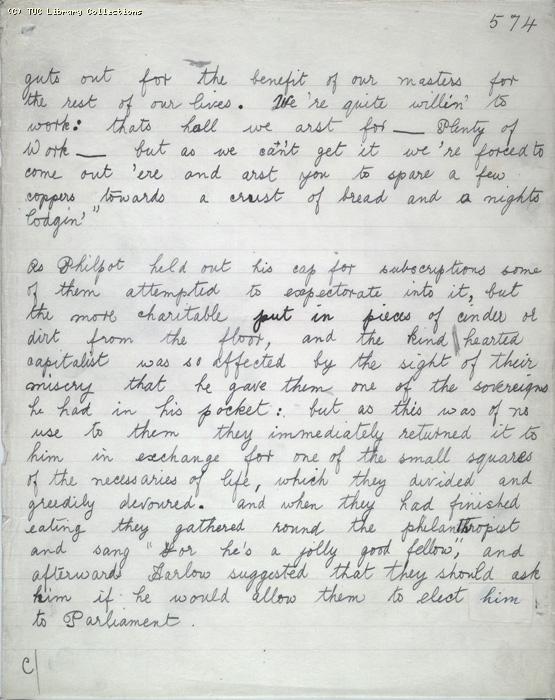 The Ragged Trousered Philanthropists - Manuscript, Page 574