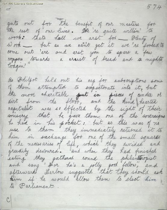 The Ragged Trousered Philanthropists - Manuscript, Page 574