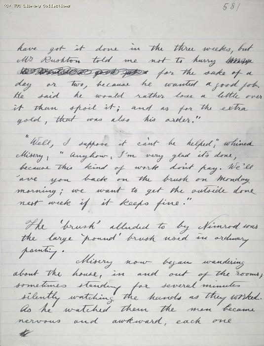 The Ragged Trousered Philanthropists - Manuscript, Page 581