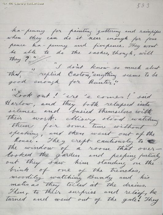 The Ragged Trousered Philanthropists - Manuscript, Page 583