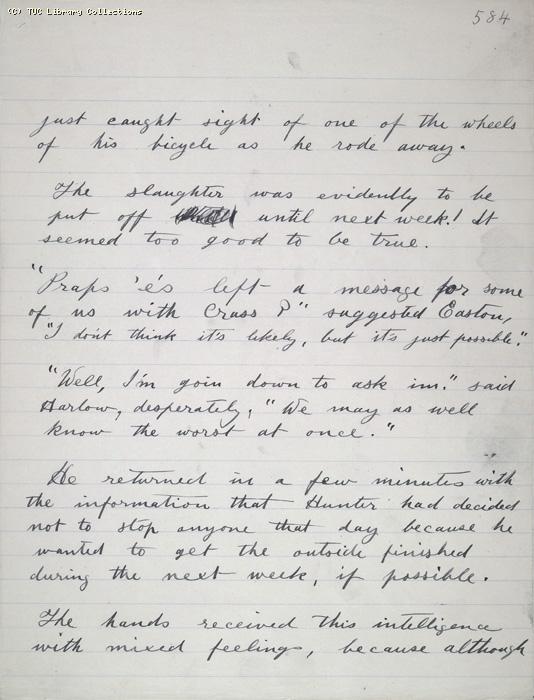 The Ragged Trousered Philanthropists - Manuscript, Page 584