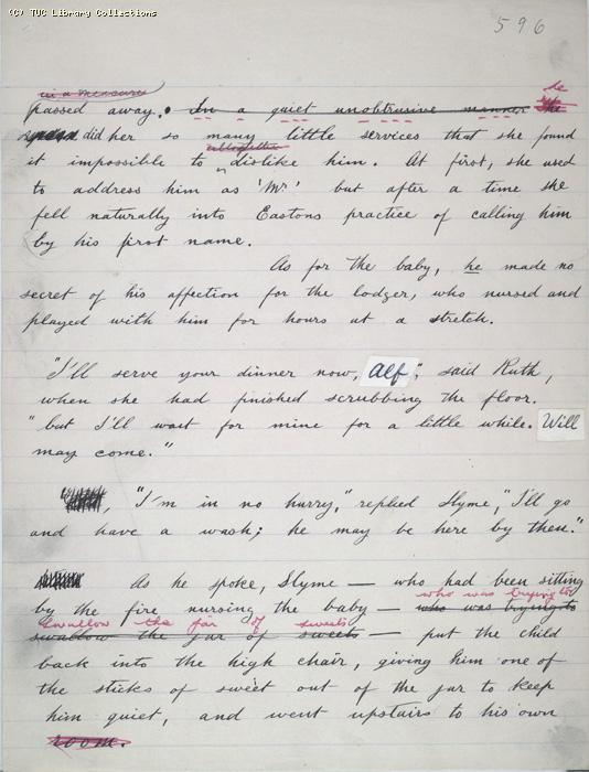 The Ragged Trousered Philanthropists - Manuscript, Page 596