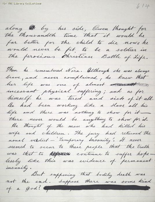 The Ragged Trousered Philanthropists - Manuscript, Page 614