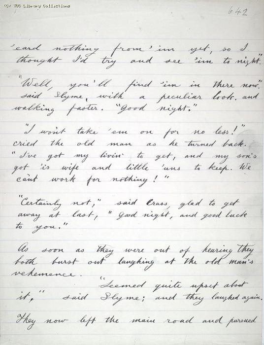 The Ragged Trousered Philanthropists - Manuscript, Page 642