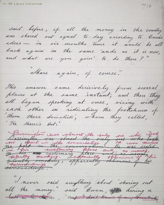 The Ragged Trousered Philanthropists - Manuscript, Page 716