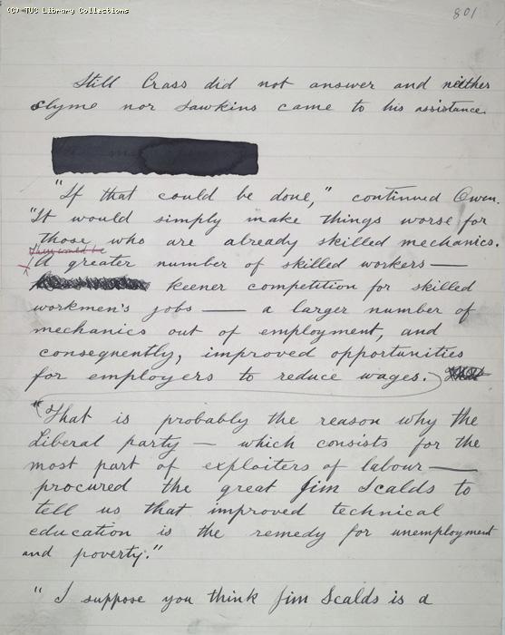 The Ragged Trousered Philanthropists - Manuscript, Page 801