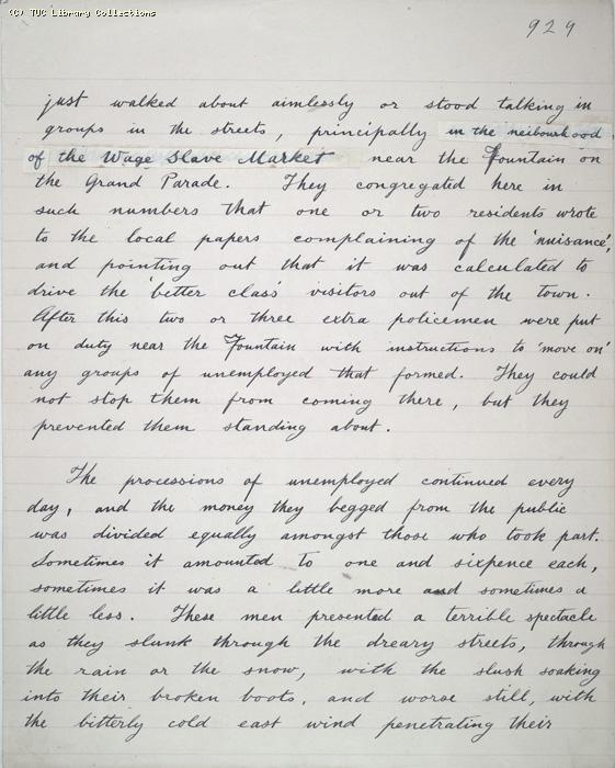 The Ragged Trousered Philanthropists - Manuscript, Page 929