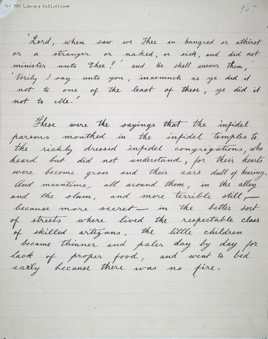 The Ragged Trousered Philanthropists - Manuscript, Page 967