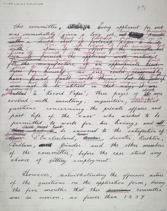 The Ragged Trousered Philanthropists - Manuscript, Page 970