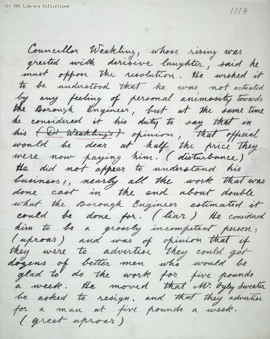 The Ragged Trousered Philanthropists - Manuscript, Page 1004