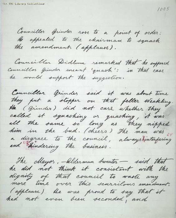 The Ragged Trousered Philanthropists - Manuscript, Page 1005